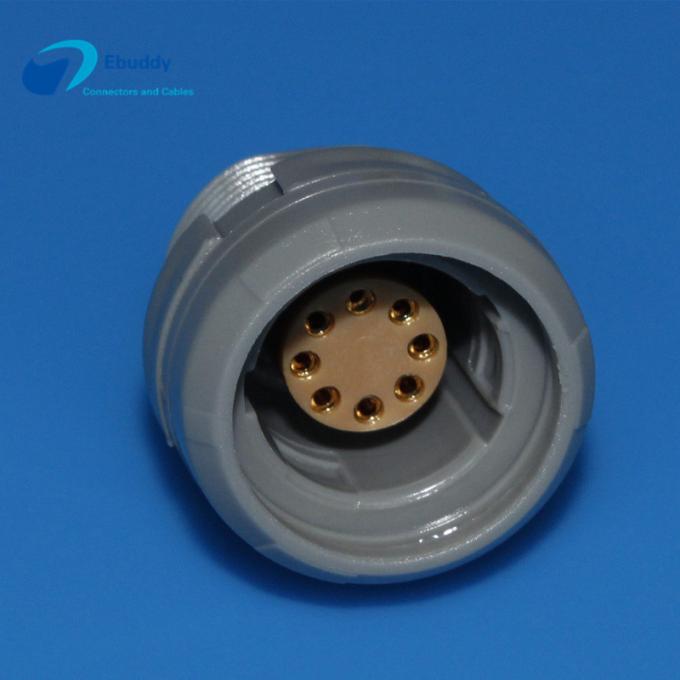 Prise et prise en plastique médicales de la taille 8pin de Lemo Redel 2P de connecteurs circulaires