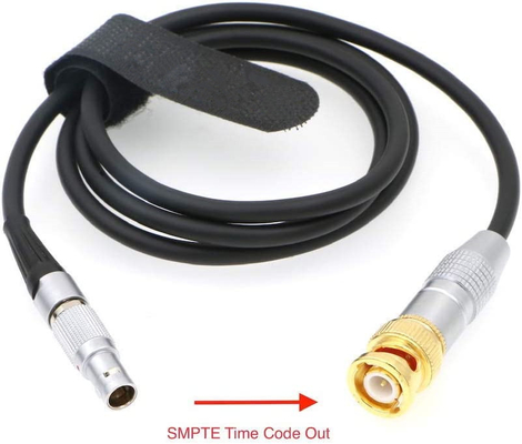 Code de temps de Lemo 5 Pin Male To BNC SMPTE hors de câble pour ARRI Mini Sound Devices