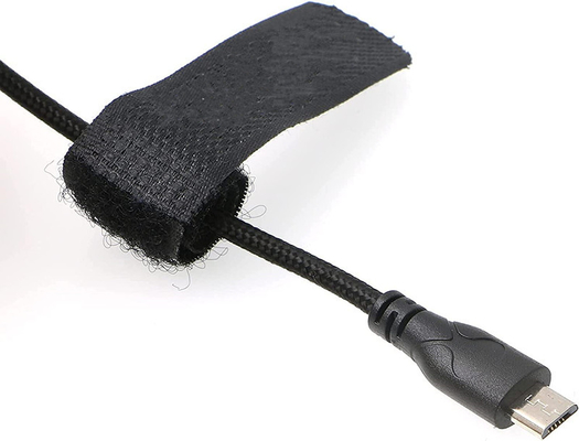 Lemos 2 broches en angle droit tournant vers le câble d'alimentation Micro USB pour ARRI Z CAM E2