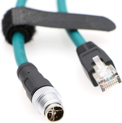 M12 8 Position X Code à RJ45 câble Ethernet industriel pour Cognex dans la série 8200 8400 IP67 étanche