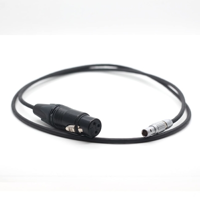 45cm Alexa Mini Audio dans le câble XLR 3 broches à Lemo 0B 6 broches porte audio mâle double voie ligne dans
