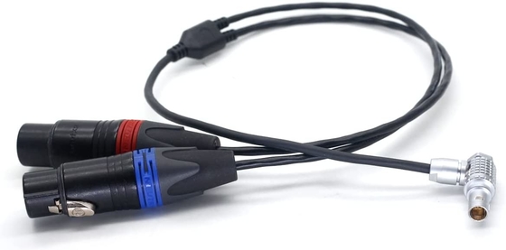 Arri Alexa Mini LF câble audio XLR 3 broches à angle droit 0B 6 broches connecteur mâle audio double canal
