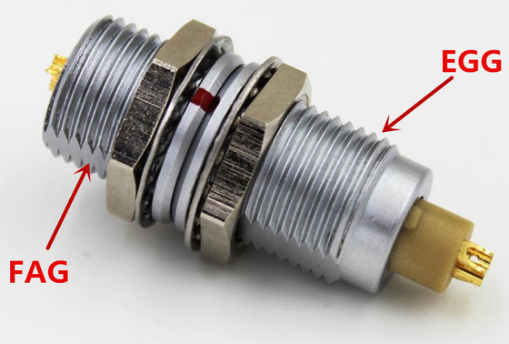 Connecteur circulaire de Pin de la SÈCHE fixe 2 de prise, connecteurs circulaires va-et-vient FGG.0B.302.CLA de la taille 0B