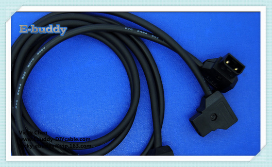 12 câbles de bloc alim. gainés par coutume de sécurité de PIN pour l'alimentation d'énergie de caméra de Sony