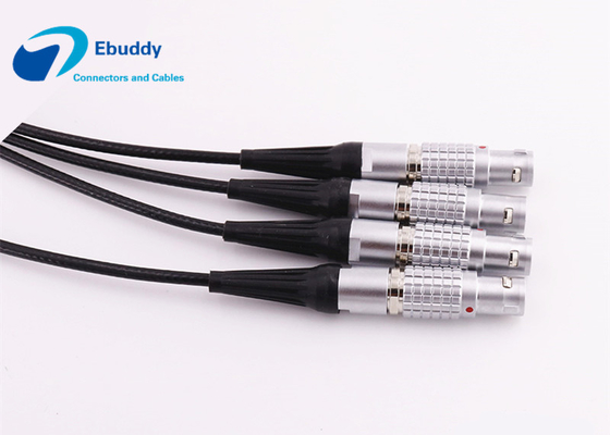 Lemo aux cables électriques faits sur commande de BNC FGG 0B 1B 2B 3B au mâle de BNC et au câble femelle