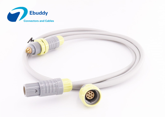 Cables électriques faits sur commande en plastique du redel 7pin de Lemo pour l'équipement de chirurgie esthétique