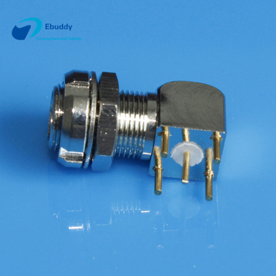 Connecteur à angle droit EPS.00.250 de coude de la prise ENV de circuit imprimé Lemo de série S coaxiale de Lemo 00