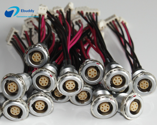 Les câbles d'alimentation d'énergie faits sur commande de publications périodiques de Lemo B EGG le Pin de 0B 1B 2B 6 au type de Molex