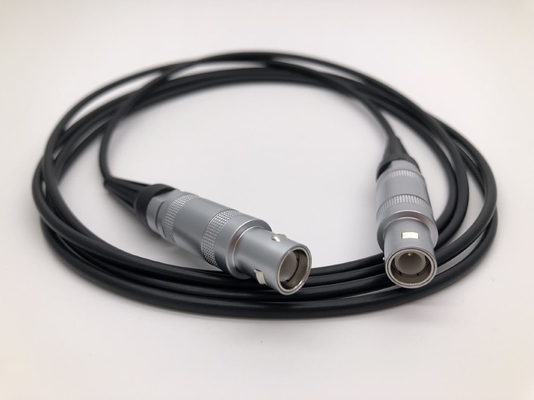 Câble ultrasonique de courant électrique de sonde, câbles équipés faits sur commande coaxiaux de 6ft