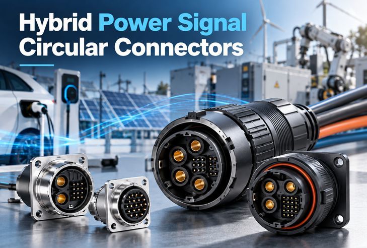 Derniers blogs de l'entreprise sur Connecteurs circulaires de signal de puissance hybride: un connecteur pour les lignes de puissance et de signal