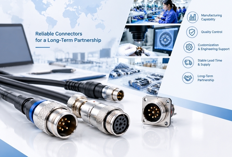 Derniers blogs de l'entreprise sur How to Evaluate a Circular Connector Manufacturer for Long-Term Supply?