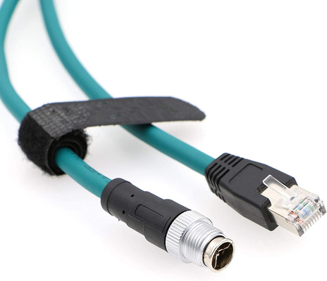 acheter M12 8 Position X Code à RJ45 câble Ethernet industriel pour Cognex dans la série 8200 8400 IP67 étanche fabrication en ligne