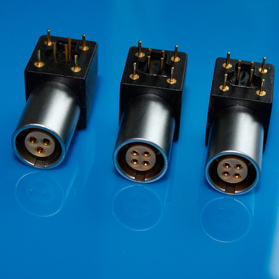 acheter coude 4pin 90 taille compatible du connecteur EPG 0B/1B/2B/3B de circuit imprimé de Lemo 4pin de connecteur de carte PCB de degré fabrication en ligne
