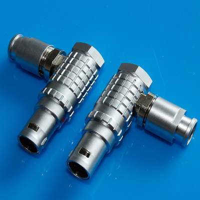 acheter Les connecteurs compatibles à angle droit de Lemo FHG écartent les connecteurs d'un coup de coude circulaires va-et-vient 2pin --- prise multi du poteau 26pin fabrication en ligne