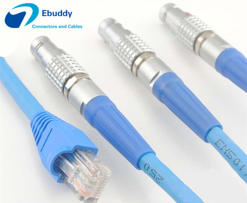 acheter Prise masculine de Lemo FGG de service de câble équipé de Lemo à RJ45 câble Ethernet du bouclier Cat6/Cat7 de Cat5e/ online manufacture