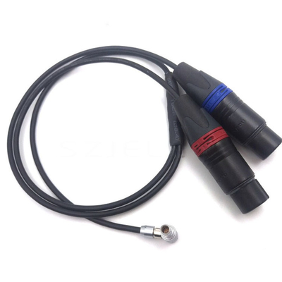acheter Angle 00B 5pin d'Arri Alexa Mini Audio Cable Lemo Right avec 2* femelle XLR 3 Pin Cable fabrication en ligne