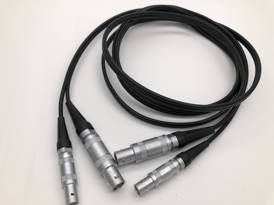 acheter Double Lemo 0S à la longueur du câble équipé de coutume de Lemo 01 6ft pour la sonde ultrasonique online manufacture