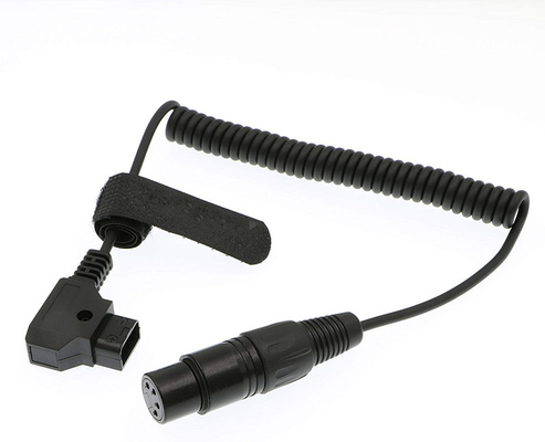 XLR 4 broches féminin à D tap câble d'alimentation enroulé pour la pratique 602 caméscope reflex Sony F55 SXS