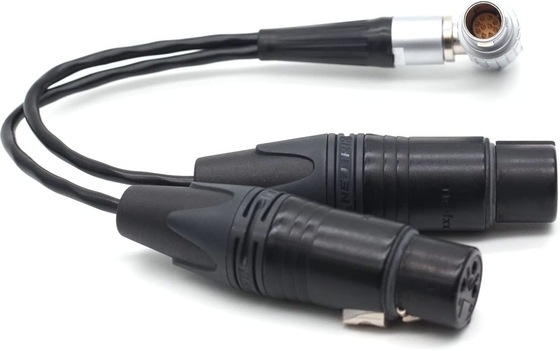 Atomos Lemo 10 broches à XLR 3 broches connecteur féminin Breakout câble d'entrée audio pour Shogun Moniteur enregistreur