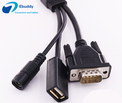 Câble fait sur commande compatible terminal tenu dans la main de fischer de câble de données de GPS à DB9 USB