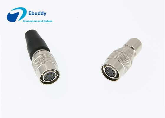 Cable connecteur femelle HR10A-7P-6S d'alimentation d'énergie de caméra CCD de prise de  6pin