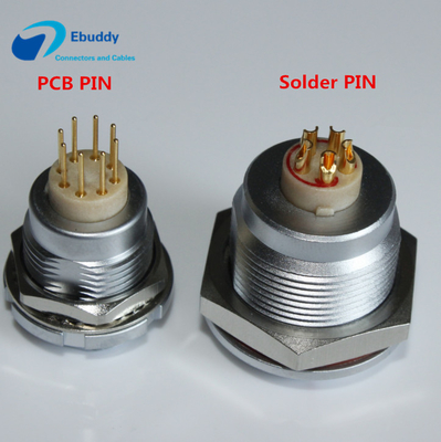 IP 50 évaluant la prise femelle de Pin des connecteurs ECG 2-32 de série de Lemo B avec la carte PCB/Pin de soudure