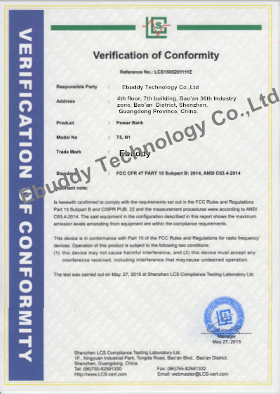 Chine Ebuddy Technology Co.,Limited Certifications